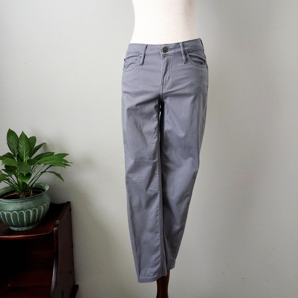 Calvin Klein Jeans Pants - Calvin Klein Jeans Gray Ankle Skinny Lightweight Pants With Stretch, Size 4